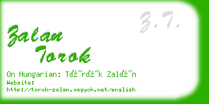 zalan torok business card